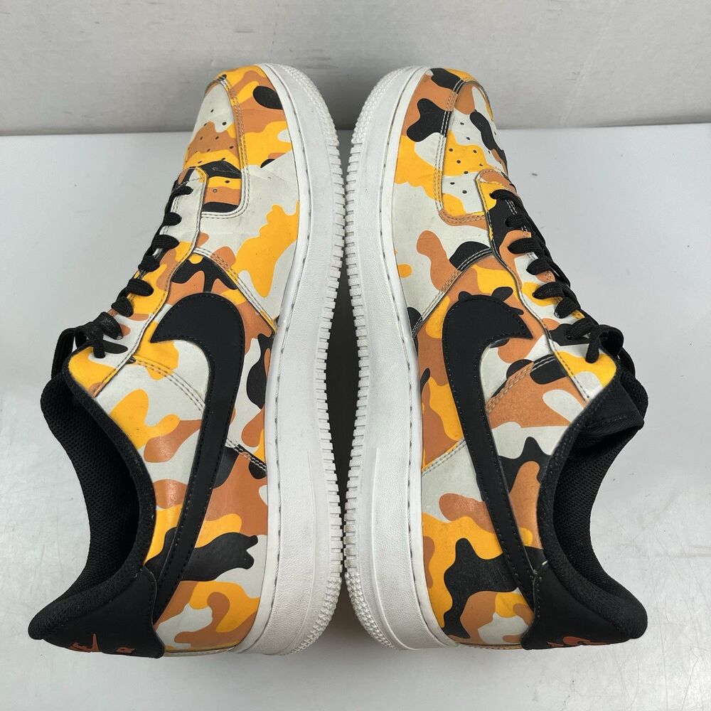 Nike Air Force 1 07 LV8 Orange Low Camo 823511-800 Mens Size 11 - Picture 7 of 10